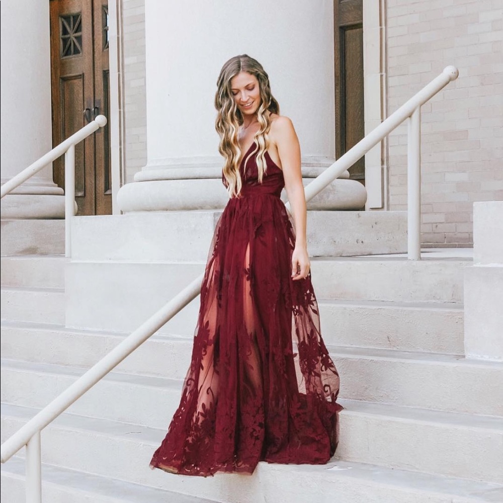RD lace maxi dress